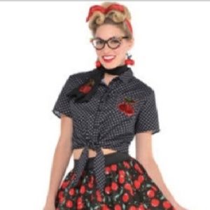 Adults Rockabilly Costume Deluxe